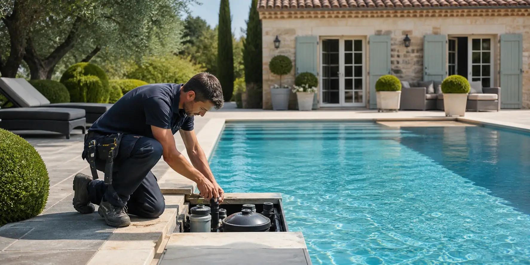 Pisciniste intervenant chez un particulier
