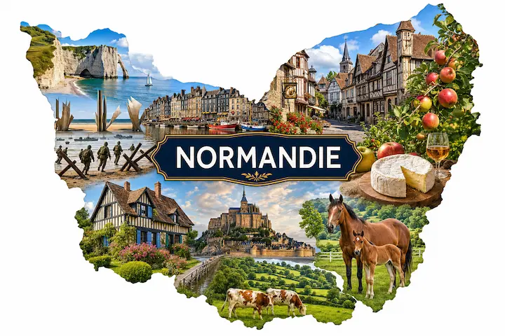 Illustration de la région Normandie
